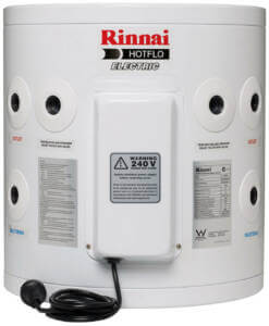 Rinnai Electric Hotflo 25L with optional plug