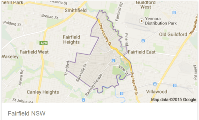 Map of Fairfield