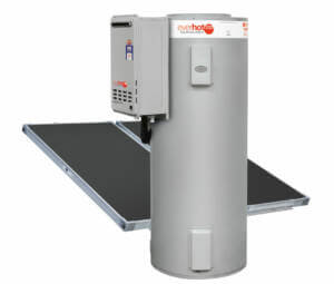 Everhot solar gas boosted hot water heater