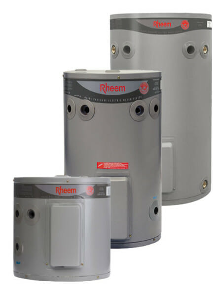 rheem electric hot water system