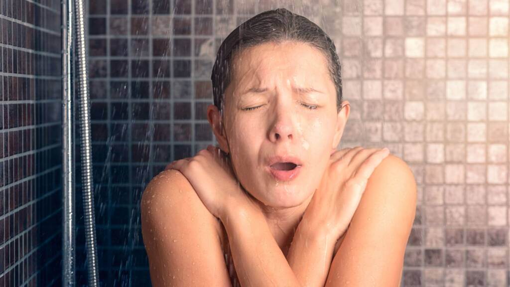 shower water running cold