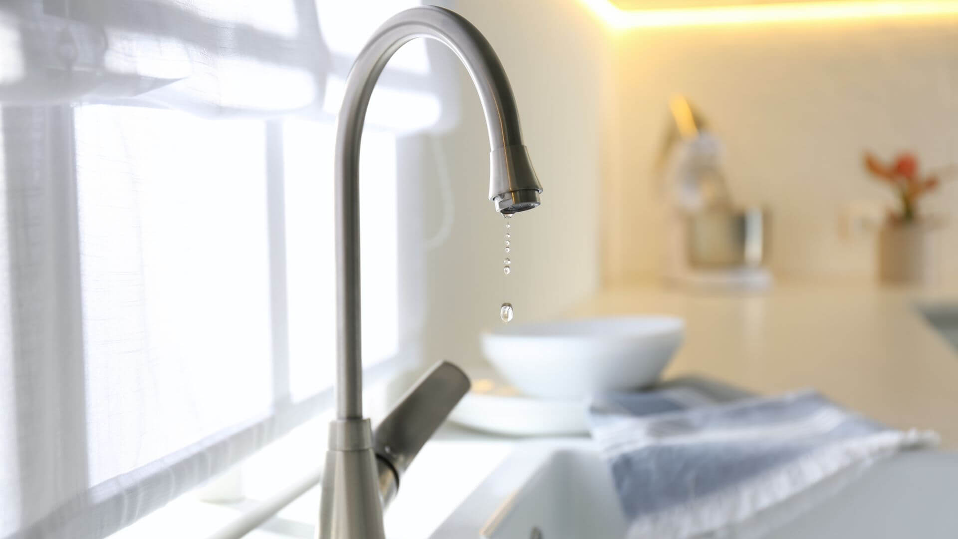 drip from hot water tap 