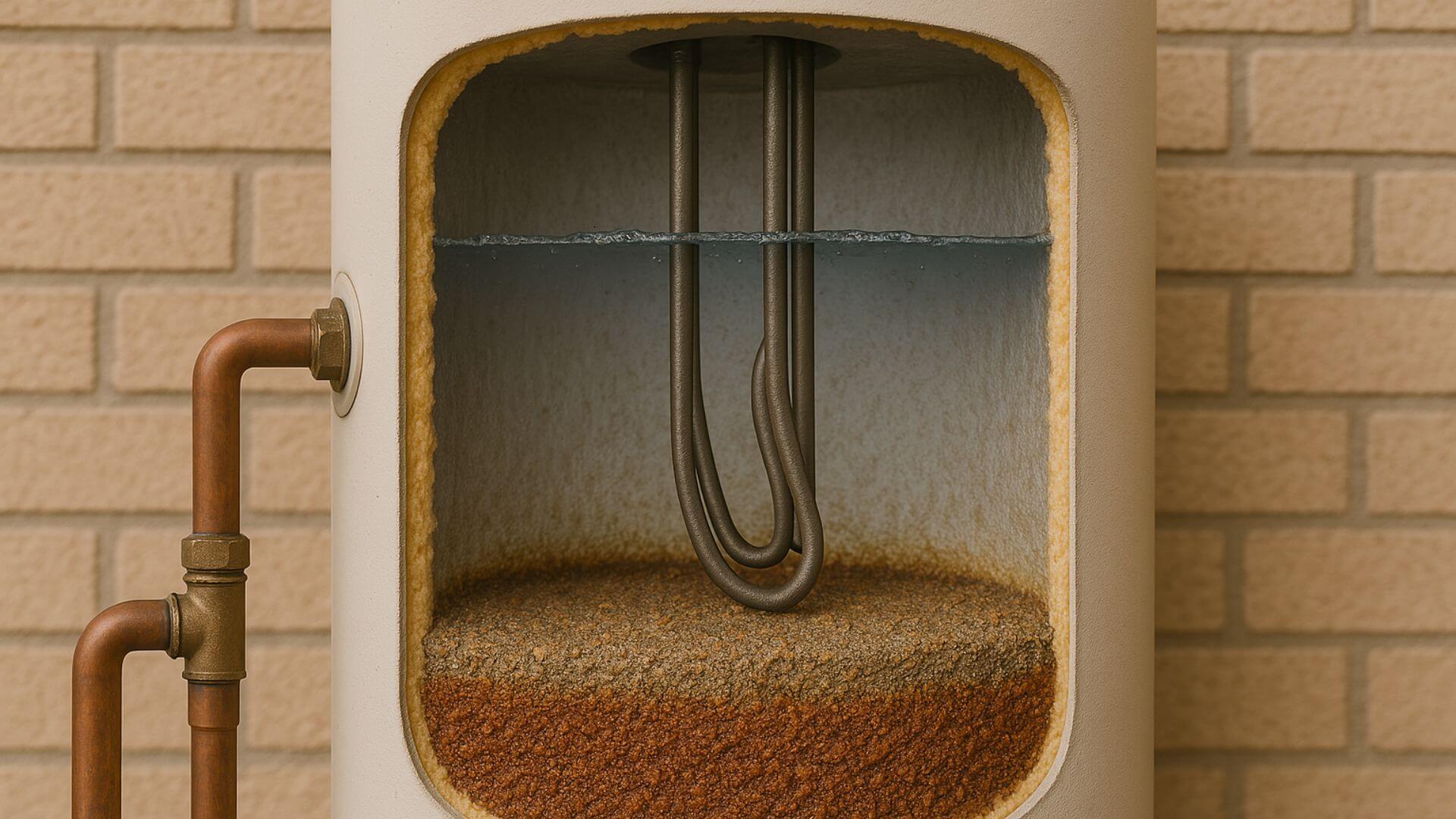 sediment build up in hot water system