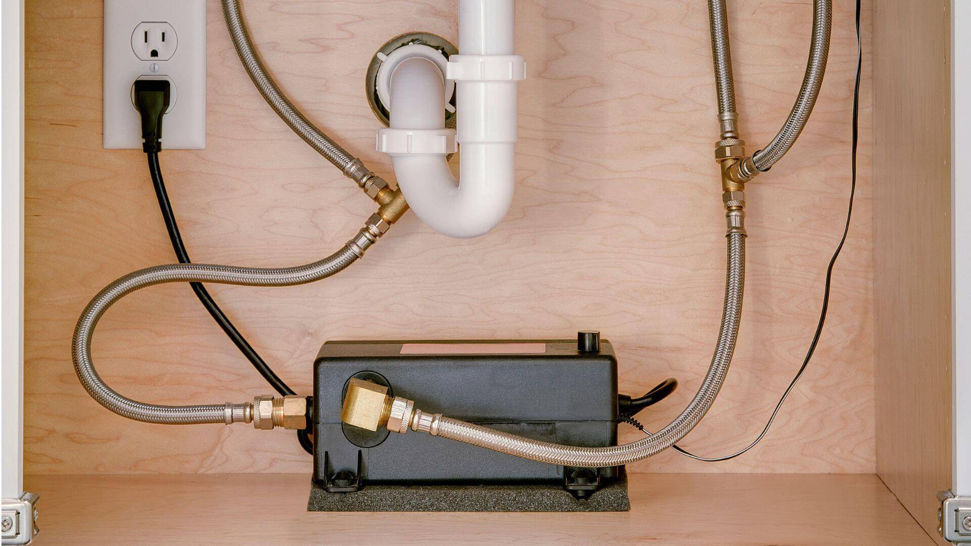 recirculation pump under sink